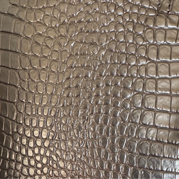 Jimmy Choo Black Croc-Embossed Leather Large Tote with Charm - Picture 10 of 12